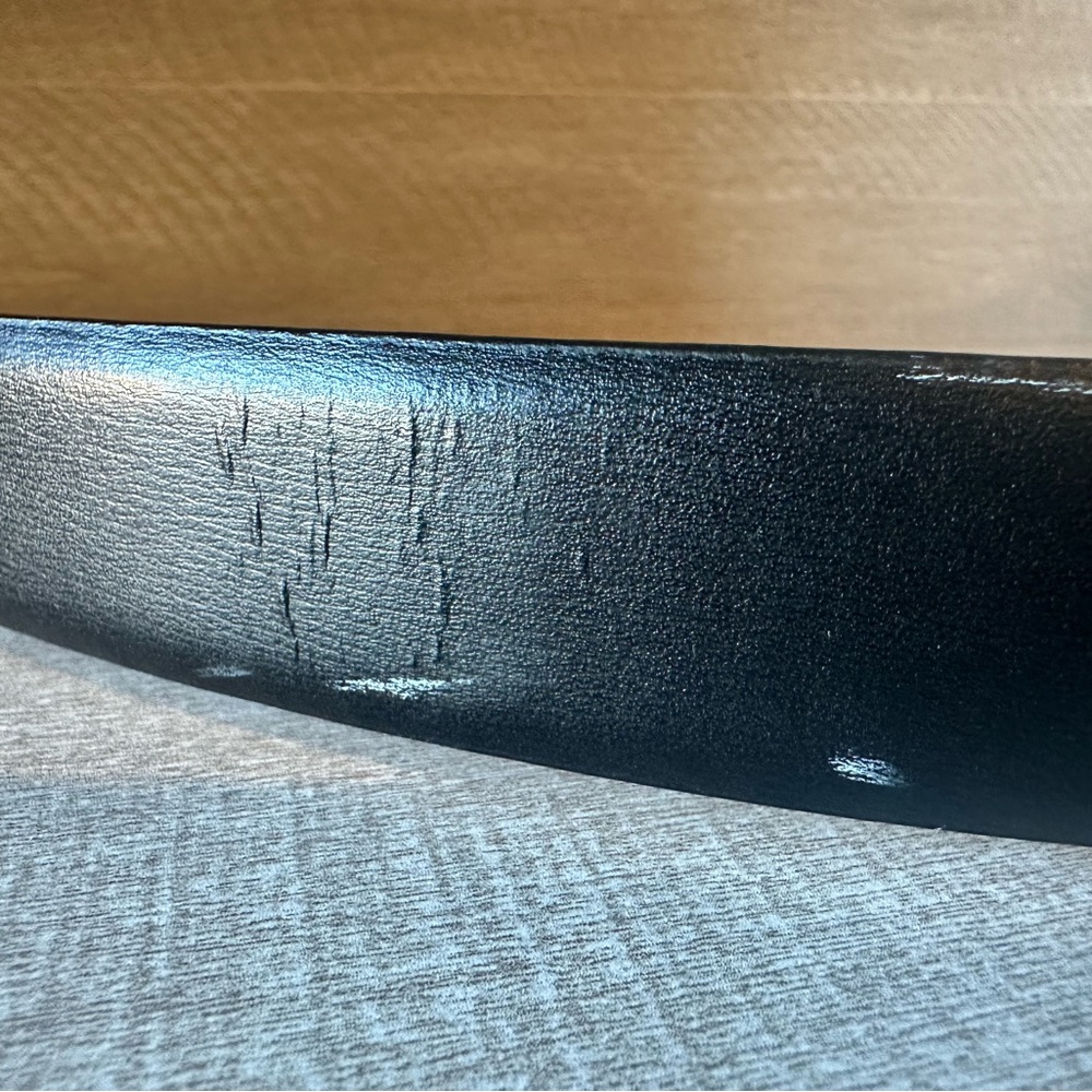 Kenneth Cole Reaction 42” Black Leather Belt - Picture 4 of 6